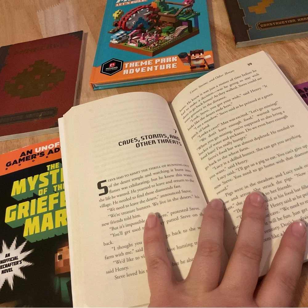 Minecraft Video Game Book Collection Lot of 6